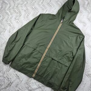 Original weatherproof vintage green raincoat, windbreaker